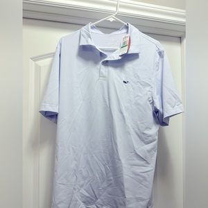 Men’s Vineyard Vines polo white and blue stripped